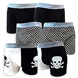 Crazy Cool Mens Cotton or Nylon Boxer Briefs Underwear 6-Pack