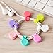 Orzero (7 Pack) 7 Candy Colors Magnetic Cable Winder Wrap Cord Organizer Soft Silicone for Earphone Cell Phone Pad USB Data Cable Use as Bookmarks Keychain