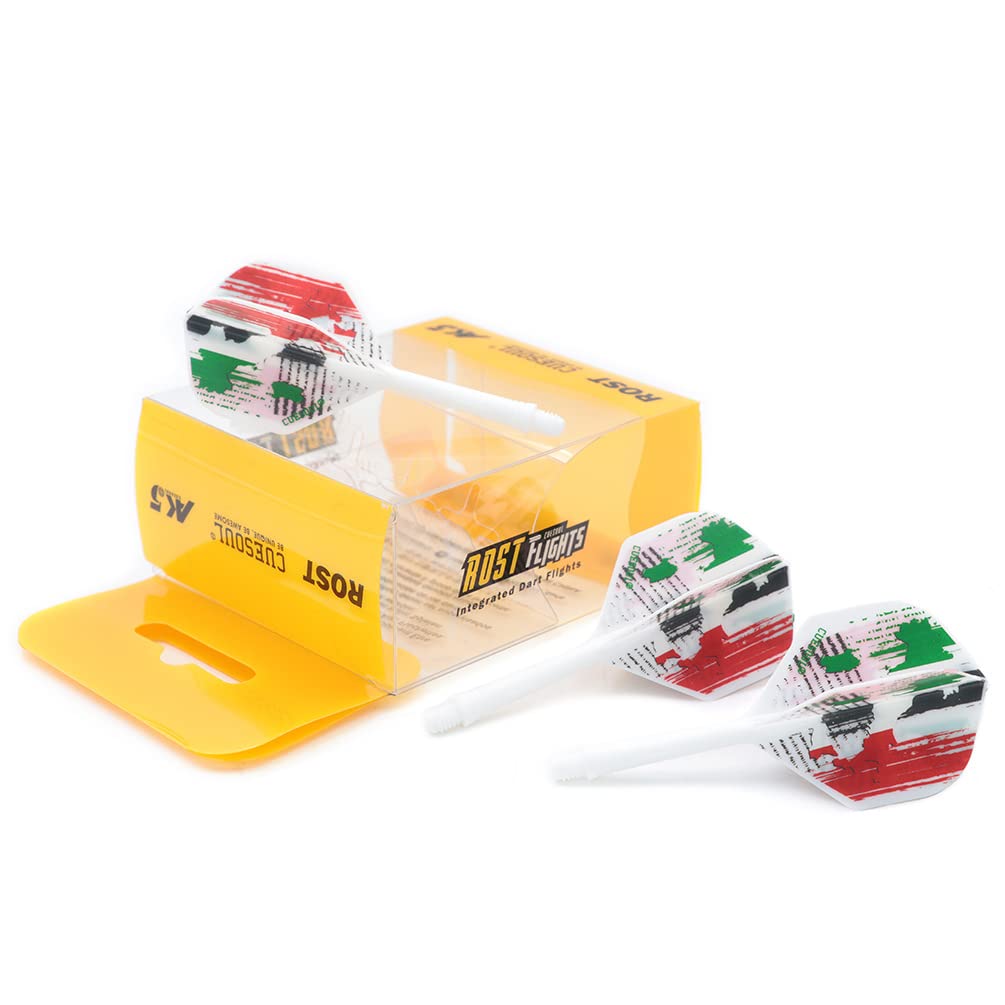 CUESOUL ROST Integrated Dart Shaft and Flights Medium,Standard Shape with exquisite pattern,Set of 3 pcs โ image 1