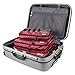 Double Sided Travel Packing Cubes Set With Clean Dirty Compartments - 3 Piece Set Luggage Organization System for Backpacks, Suitcases, Carry On Bags