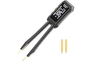 ZOYI LCR Meter - 2024 Professional 10KHz LCR Meter Tweezer with 0.5% Accuracy, Digital Multimeter Tester with OLED Display, Tester for SMD, ESR, Resistor, Capacitor, Inductance, Voltage, Frequency, Diode