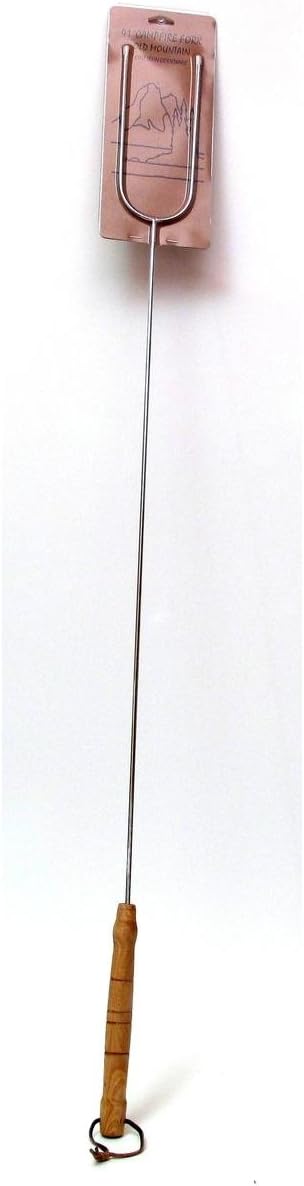 Set of 2 Campfire Forks 41" L Cast Iron cooking hotdog hot dog weenie marshmallow Roasting Cookware for Families Scouts