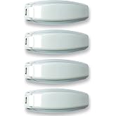 NU-SET | 4RV013 RV Baggage Door Catch | 4 Pack | RV Accessories &amp; Door Hardware (White)