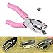 Handheld 1 Hole Punch - Star Shape, Metal Paper Punch with Skid-Resistant Pink Grip, 36mm Depth Craft Punch For Home Decoration Scrapbooking Tool Office Binding Supplies