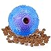 Interactive Dog Ball Toy, Adoric Life IQ Treat Ball Food Dispensing Dog Toy Teeth Cleaning Ball Training Ball, Non-Toxic Durable Rubber Playing Chew Toy Balls for Small Medium Large Dogs (Blue)
