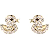 Duck Earrings 18K Gold Plated