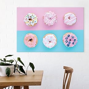 Doughnuts In Pastel Colors - Canvas Art