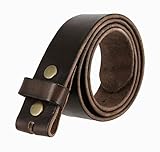 BS-40 Vintage Full Grain Leather Belt Strap 1 1/2" Wide (38, Brown)
