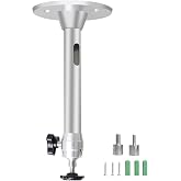 YiePhiot Mini Ceiling Wall Projector Mount Stand 175mm, Silver | Projector Holder Compatible with QKK,DR.J,DBPOWER,Anker,VANKYO,AAXA,Jinhoo,PVO,TMY,AuKing and Most Other Mini Projector