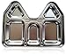 Premium Stainless Steel Kids Plate with Sections, Castle (House) Shape