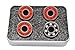 Yellow Jacket Premium Fidget Spinner Replacement Bearings, 1 Ceramic Spin Bearings, 3 Steel Racer Red Counterweight Bearings