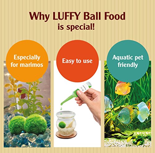 Luffy Plump Your marimo Fertilizer - Marimo Food boosts Growth - Imparts and enhances Color - Regular Dosage Results in fluffier marimos