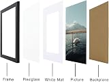 RUN HELIX A2 Frame 42x59.4 cm Solid Wood Black with Plexiglass view 2