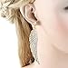 EVER FAITH Austrian Crystal Bridal Angel Wing Dangle Earrings