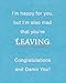 American Greetings Funny Damn You Goodbye Good Luck Congratulations Card with Foil