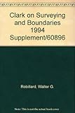Clark on Surveying and Boundaries 1994 Supplement/60896