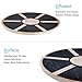 StrongTek Oval Wood Balance Board and Wobble Boards Rocker, Balance Disc, Core Strength Exercise Fitness Accessory, Workout Stability Equipment, Yoga Stretching, Standing Desk Use(Black)