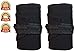 Crossfit Wrist Wraps-Strength Wraps-WOD Weightlifting Wrist wraps Straps Gym Training support,Workout-Powerlifting-Bodybuilding-Women & Men-One Size Fits All- ONE PAIR (Black)