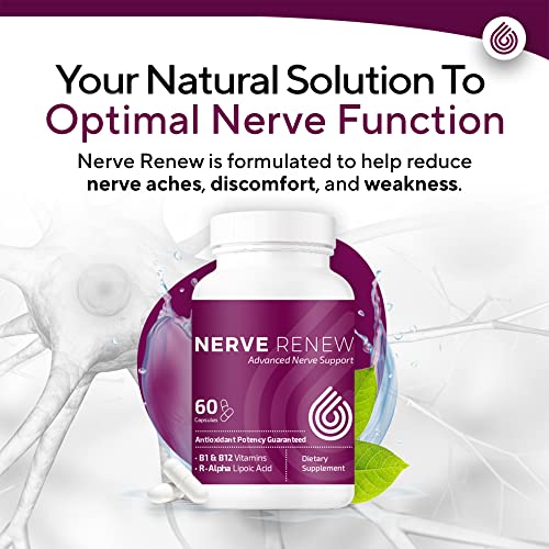 NerveRenew Advanced Nerve Support Natural Nerve Support with RAlpha Lipoic Acid