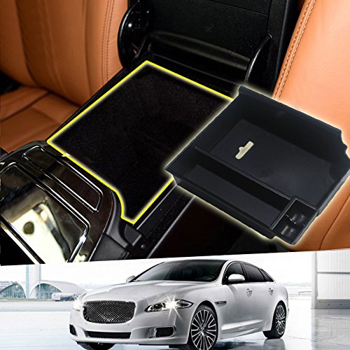 HIGH FLYING Central Console Armrest Storage Glove Box Organizer Tray For Jaguar XJ 2010-2016