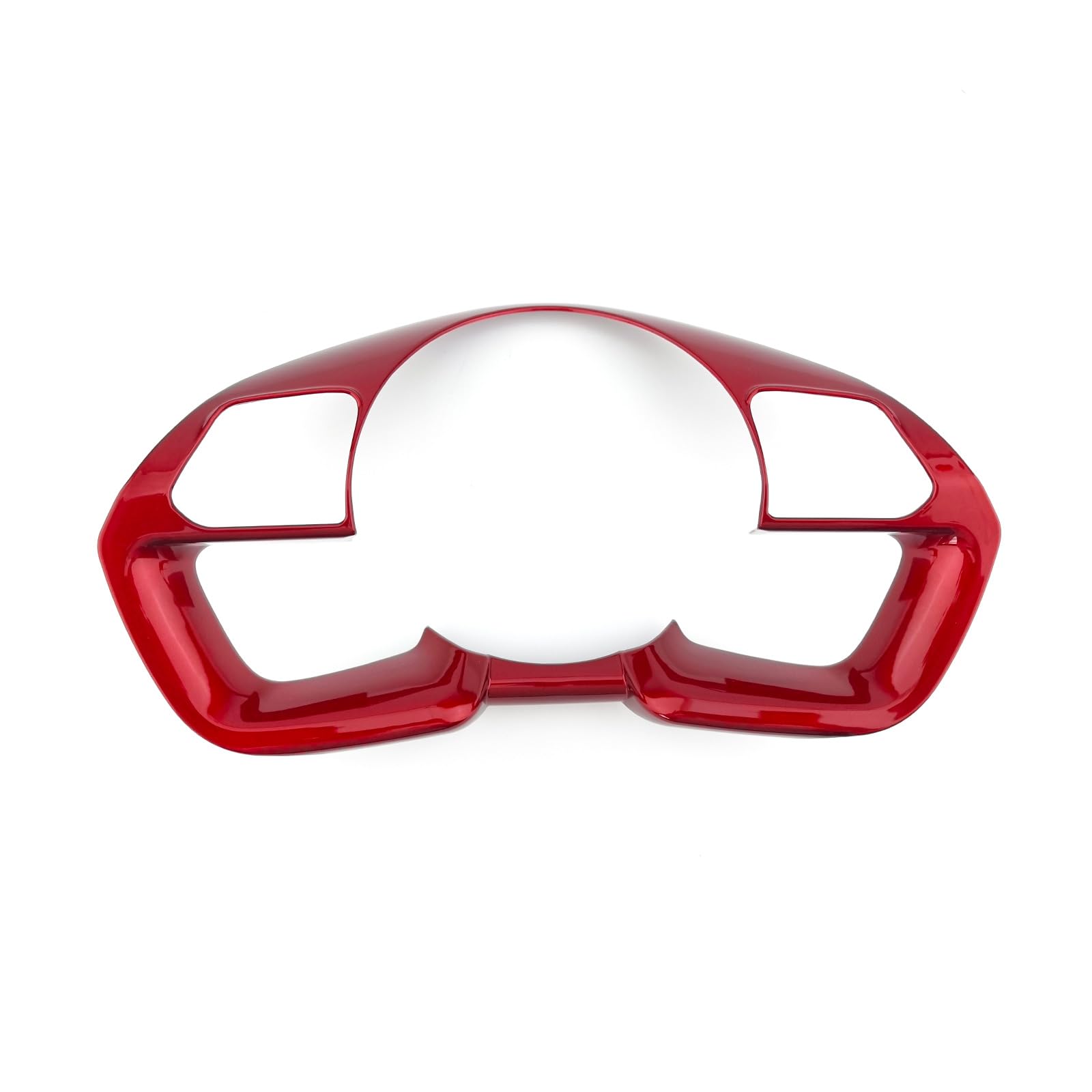 Photo 1 of YOUTOOCAR Red Steering Wheel Cover Trim for Hyundai Tucson, Elantra, Santa Cruz - Synthetic Fabric, Easy Install with Double-Sided Tape