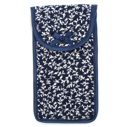 Soft Eyeglass Case (Pouch), Velcro Flap Closure, Cotton or Canvas