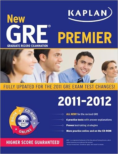 New Gre 2011 2012 Premier With Cd Rom Kaplan Gre Kaplan - 