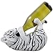 Drinking White Tiger Cub Wine Bottle Holder Sculpture in African Jungle Safari Decor and Decorative Bar or Tabletop Wine Racks & Stands As Whimsical Gifts for Wild Animal Lovers