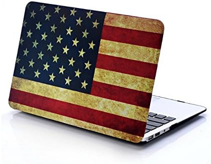 Lottory Serie 11 Inch Hard Case Cover for Apple MacBook Air 11.6" (Models: A1370 A1465) Shell Cover - (American Flag)