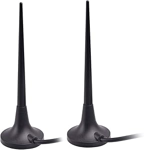 Eightwood 3G 4G LTE GSM Antenna, SMA Magnet Antenna (2-Pack) Compatible with Verizon AT&T AirLink Netgear 4G Router Mobile Hotspot Wiresless Home Phone