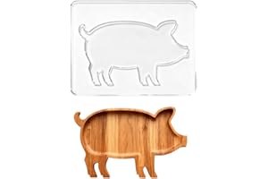 beinkmake Pig Shaped Router Template Charcuterie Board Acrylic Router Template for Woodworking Drawing Inlay Templates for Wo