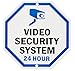 Aluminum Sign for Home Business Security, Legend Video Security System 24 Hour,10