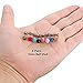 Jstyle Crystal Ball Stud Earrings for Women Girls Disco Ball Earrings Children 8 Pairs 6MM