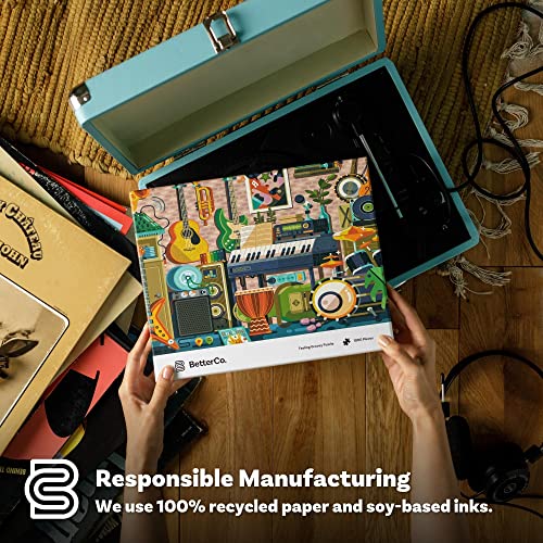 BetterCo. Feeling Groovy Music Room Puzzle with Guitars, Keyboard Piano