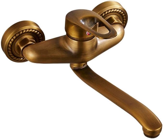 HenShiXin Grifos Latón Antiguo Cuarto de baño del Grifo del Lavabo con