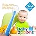 Silicone Baby Spoon Pack, Soft Silicone Baby Spoons for First Stage Feeding, Essential Baby Utensils for Infants and Toddlers, 6.25 Inches Long Baby Spoon Set, Pack of 5