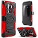 Evocel New Generation Series Phone Case Compatible with LG G Stylo with Belt Clip Holster and Kickstand, Red