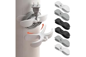 URBAMERICAN Cord Organizer for Kitchen Appliances, 6PCS Stick-on Cord Wrapper Cable Organizer, Upgraded Cord Holder Cord Winder Cord Keeper, Kitchen Cord Organizer for Air Fryer, Coffee Maker, Blender