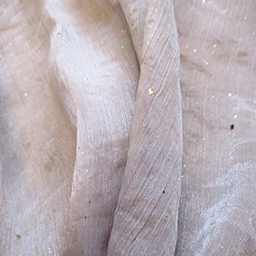 Gray Crinkle Chiffon with Glitter 100% Polyester 58 Inch wide 6 oz JN00506