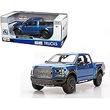 New 1:24 W/B SPECIAL TRUCKS EDITION - BLUE 2017 FORD RAPTOR Diecast Model Car By Maisto