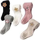 WATOCHE Baby Toddler Girl's Tights Cable Knit Mesh Leggings Little Girl Seamless Stockings Bows Cotton Pantyhose