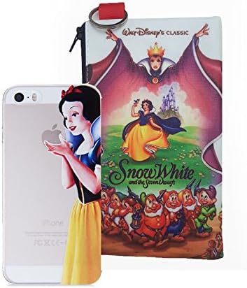 Princess Eating/ Holding Apple Logo Snow White Holding Logo Semi Clear Transparent Case for Apple Iphone 5c