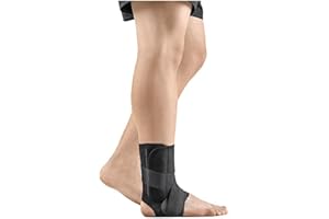 HIDROLIGHT - Ankle Brace - Compression Ankle Support for Sprained Ankle - Foot Brace Stabilizer for Women & Men, Adjustable Braces for Plantar Fasciitis Relief, Injury Recovery - Black, Large