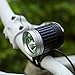 S SUNINESS Bike Lamp Set, Super Bright 5000 Lumens 4 Modes Rechargeable Waterproof Durable Bicycle Front LED Light and Free Taillight with Battery Pack for Road Cycling Safety Flashlight(Silver-3LED)