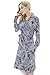 Bearsland Women's Maternity Nursing Dresses Long Sleeve Comfy Breastfeeding Dress with Pockets