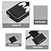 MoKo Pencil Holder Case for Apple Pencil, Premium PU Leather Case Carrying Bag Sleeve Pouch Cover for Apple iPad Pro Pencil / Pen (with Built-in Pocket and Holder), Don't Touch Me