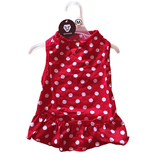 WATFOON Cotton Yorkie Dress With Free Apparel Hanger