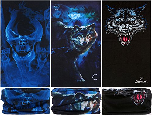 image for WONBURY 5 PCS UV Headwear Versatile Outdoors Head Wrap,Neck Gaiter, Fi