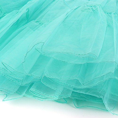 iYBUIA Womens High Waist Pleated Short Skirt Adult Tutu Dancing Skirt