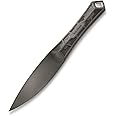 Kershaw Interval Fixed Blade Knife, 3.5 inch Blade Made with PA-66 Nylon, Blunt Edge with Sharp Point, Project Atom, Black